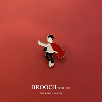 Peter Pan Xiao Zhan with brooch ins tide metal jewelry airport cartoon cute animation badge decoration pin