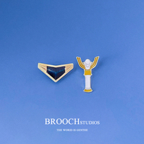 Ottman Medal Digha Didacter God Light Stick Brooch 2020 New Tide Cute Student Couple Small Gifts