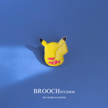 Brooch Cute Day Tying with Tidal Personality Female Bestie Couple Cartoon Badger School Bags Buttoned pins Dont stitch the chest Chapter accessories.