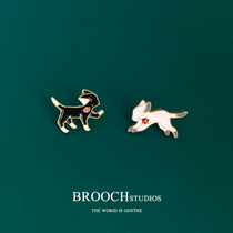 Brooch Cute Day Series Couple Badges Pin Girl Little Clear New Collection Neckline Decoration Fixed Bag Clothing Pendant