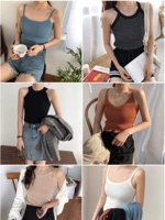 Mùa xuân 2019 mới của phụ nữ phiên bản Hàn Quốc của Hồng Kông hương vị retro chic chic dây đeo phong cách Harajuku áo sơ mi nhỏ tay vest mùa hè nữ - Áo ba lỗ áo cổ đổ
