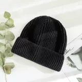 Цветная трикотажная шерстяная шапка, демисезонная брендовая удерживающая тепло зимняя японская кепка, в корейском стиле