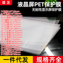Notebook LCD screen protective film non-stick mobile phone pet protective film transparent HD display film dust film