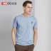 Red Bean Men Summer Casual In Tuổi trẻ Slim Cổ ngắn Tay áo thun nam Micro-Bomb 1003 - Áo phông ngắn áo phông nam cao cấp Áo phông ngắn