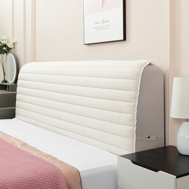 General Thickening 2021 New Mighty Headboard Cover Buu-Style Full Bag Arc 2020 Soft Wood Bed Head Hood