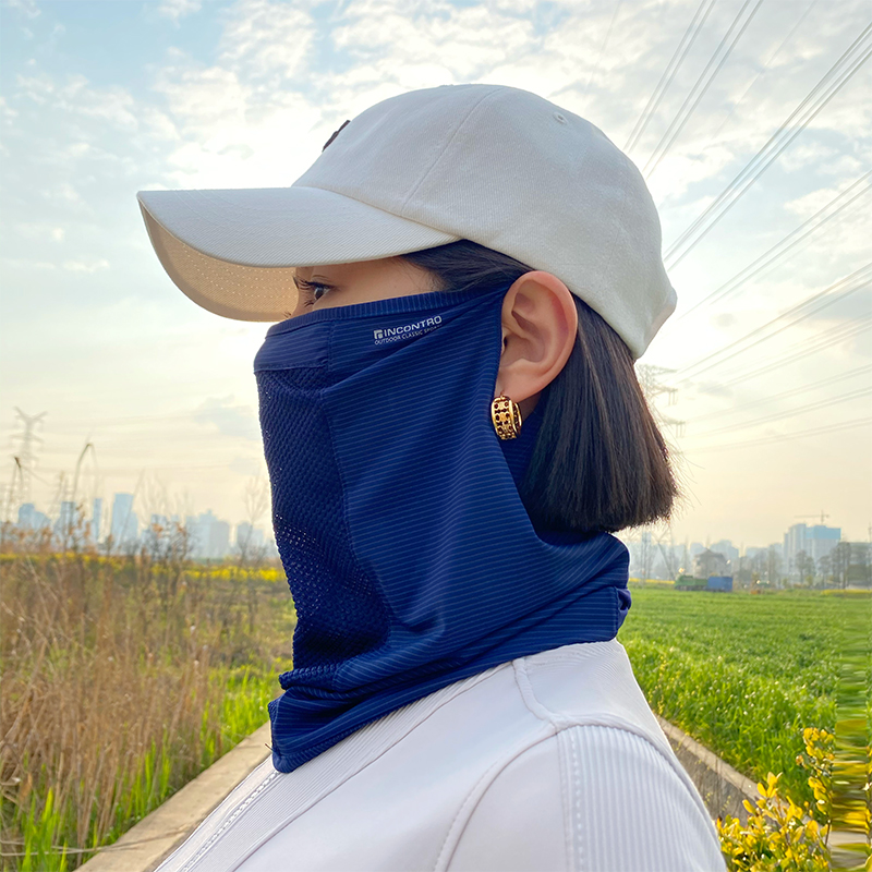 UV-proof Ice Wire Neck Holding Sports Golf Wears Specific Breakthrough Veil for Men and Women Outdoor Sunscreen