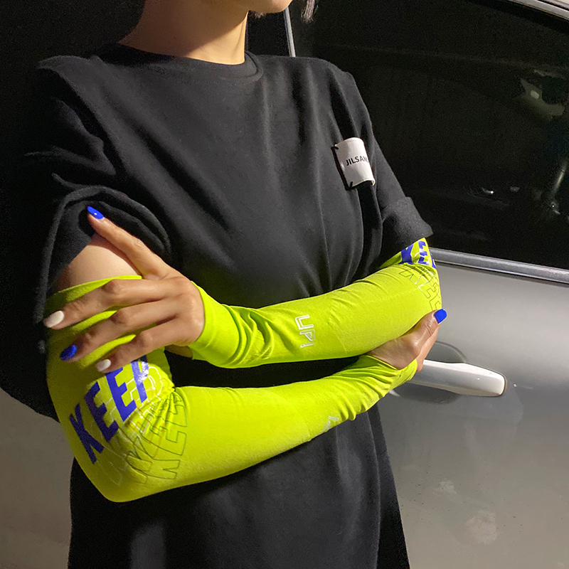 Keep sun-proof ice sleeves cool male and female students teenagers spring and summer sun protection long arm sports sleeves