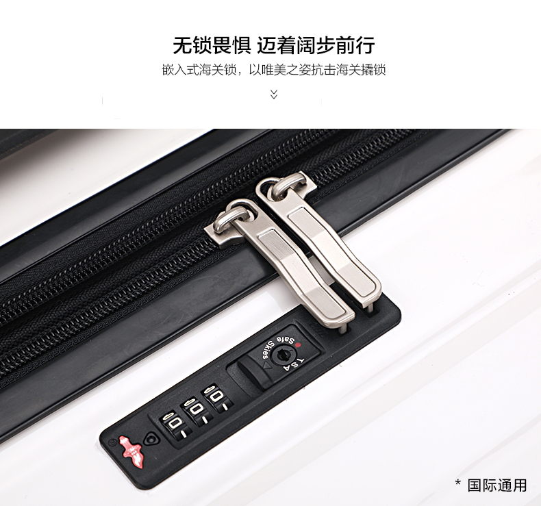 Trường hợp xe đẩy Aihua Shi nam 24 inch vạn năng bánh xe hành lý 20 inch vali thời trang nữ tăng khả năng mở rộng - Va li vali sz 24