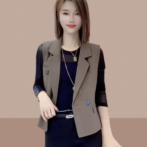 Костюм, осенняя майка топ без рукавов