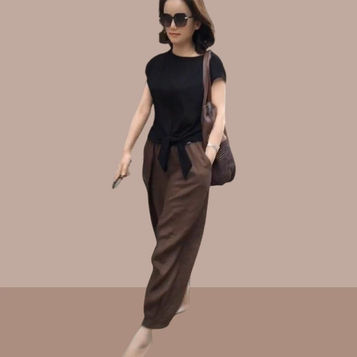 Летняя одежда, комплект, в западном стиле, подходит для подростков