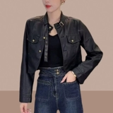 Осенняя демисезонная короткая куртка, подходит для подростков