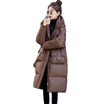 Down jackets for women 2024 winter new high-end cotton jackets mid-length quilted popular jackets thickened and trendy