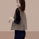 Костюм, майка топ, осенний жилет, куртка, подходит для подростков