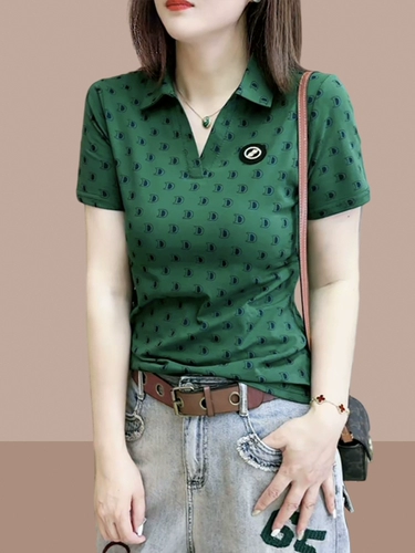 Летняя хлопковая футболка с коротким рукавом, футболка polo, подходит для подростков