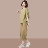 Летний комплект для матери, оверсайз, большой размер