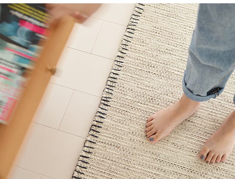 Geliwood Ấn Độ nhập khẩu thảm len dệt tay màu thảm phòng khách màu xám thảm hiện đại Bắc Âu - Thảm thảm chụp ảnh