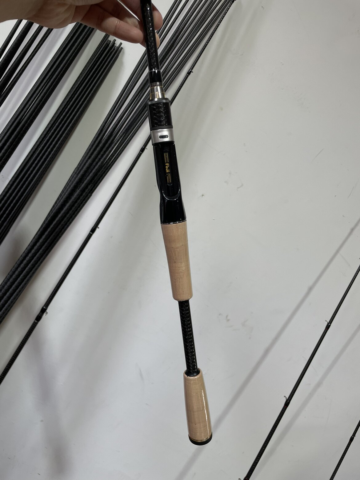 Luya pole handle DIY handle Fuji ECS wheel seat 4A cork