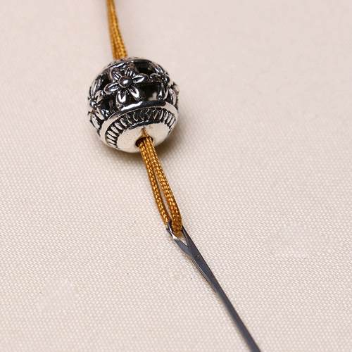 Набор инструментов из грецкого ореха, бусины, иголка, браслет, крючок для вязания, игла для бисера, тройник