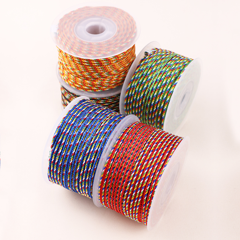 End Afternoon Festival Five Colorful Rope Children Handcrafted Rope Cord Thread Rope Seven Color Hand-made Woven Bracelet Standing Summer Egg Pocket Diy Material