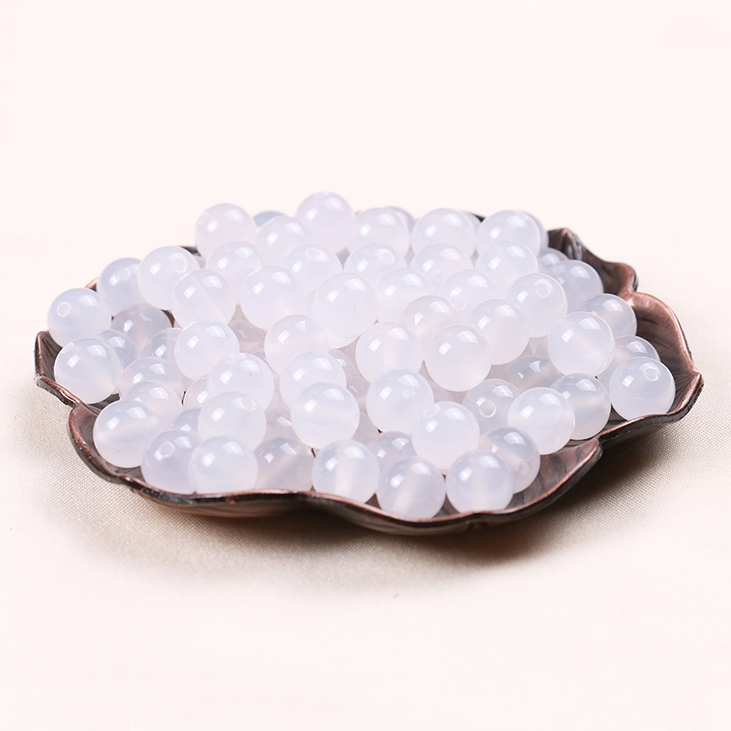 Golden Spring Bloom White Manau Loose Beads Handmade Beads Handmade Beads Crystal Handstring Accessories Beads DIY Ornament Accessories Material