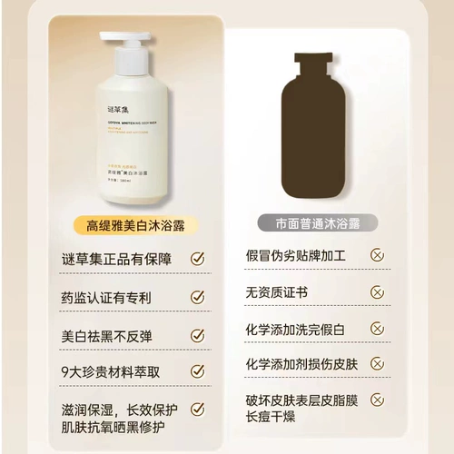 Осветляющий гель для душа содержит никотиновую кислоту для всего тела, устранение тусклости кожи