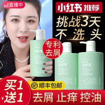Seaweed shampoo Anti-dandruff anti-itching Oil control Fluffy and supple men and women to improve frizz official brand shampoo cream