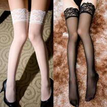 Ultra-thin transparent perspective sexy lace thigh stockings stockings black stockings extremely sexy clothing supplies
