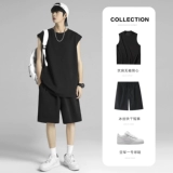 Жилет без рукавов, баскетбольный комплект, летний шелковый спортивный костюм, быстросохнущие тонкие шорты, штаны