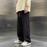 Осенние летние прямые свободные джинсы, мужские повседневные брюки, штаны, свободный крой, в американском стиле