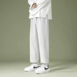 Tide, шелковые быстросохнущие черные штаны, осенние повседневные брюки, свободный прямой крой