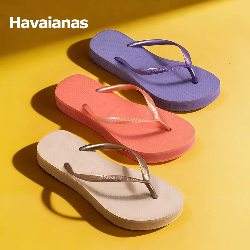 Шлепанцы Havaianas Havana 3CM для женщин, высота, на улице, подошва-платформа, толстая подошва Havana