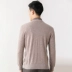 Áo len len Hengyuanxiang nam cổ tròn mùa thu và mùa đông màu tinh khiết áo len jacquard trung niên cha sườn đan len - Áo len