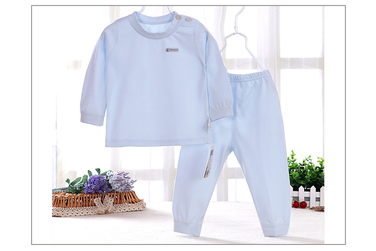 Tong Tai đồ lót trẻ em phù hợp với cotton vai khóa áo len cotton 1-2-3 tuổi mùa xuân và mùa thu không xương trẻ em quần áo mùa thu thoi trang tre em cao cap