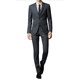 Suit men's dark gray groom's wedding slim suit business casual groomsmen wedding formal professional suit