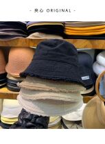 Sandwich GREATENS MADE OF OLD WASHED WOOL SIDE SUNHAT LADY INS KOREAN VERSION WITH SMALL BLACK FISHERMAN HAT