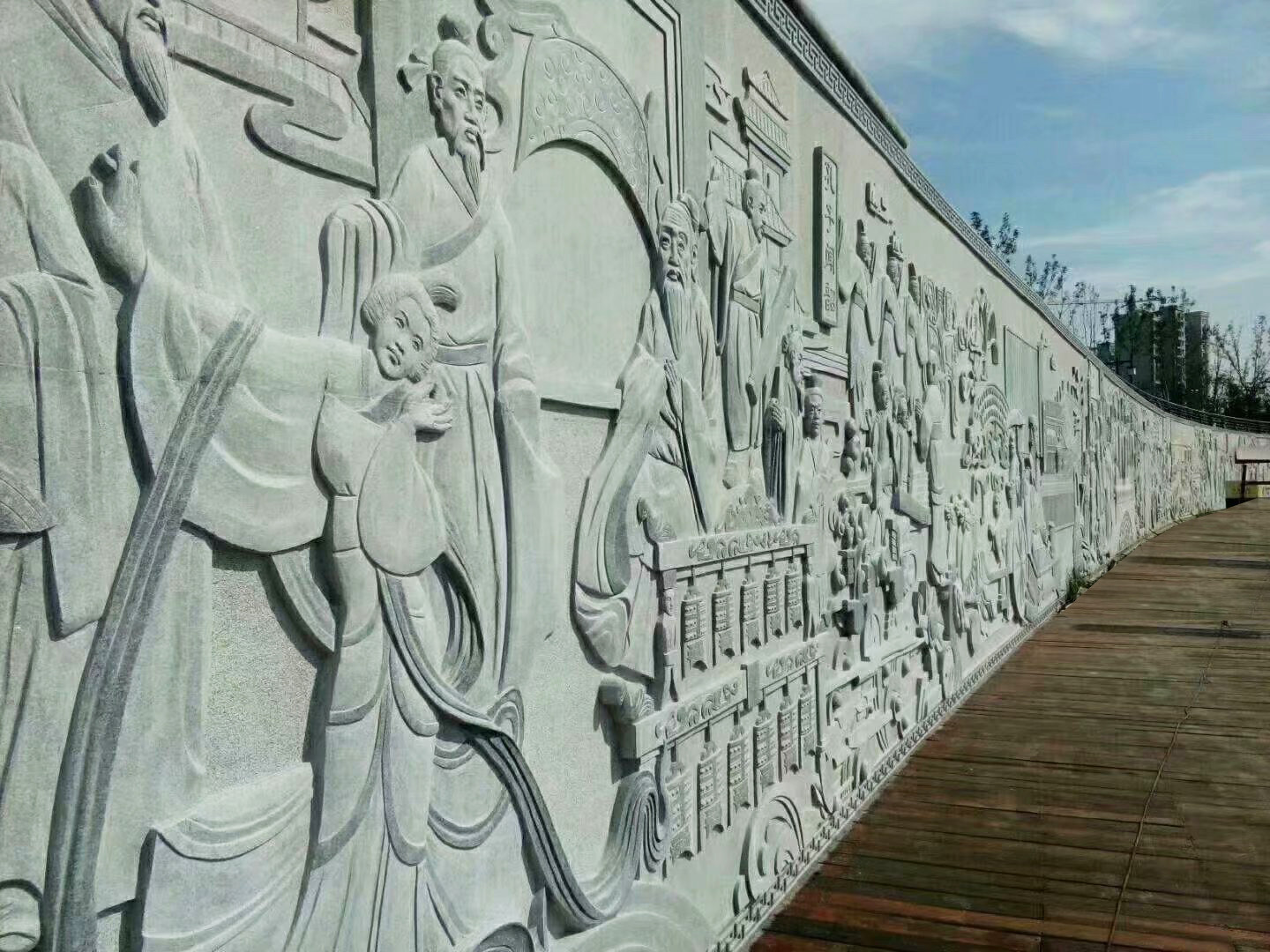 Artificial vintage building materials art sand rock relief school decorative mural freupad natural culture wall Chinese style