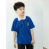 Thẻ Seven Children Wear 2019 Summer Boys Casual Loose Short Tay áo Polo Áo sơ mi Big Boy Phi hành gia Tay ngắn Top - Áo thun Áo thun