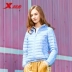Áo khoác nữ Xtep Áo ấm thường xuyên Cổ áo đứng thoải mái Thời trang hoang dã Nhẹ nhẹ Slim Fit Cotton Jacket - Thể thao xuống áo khoác