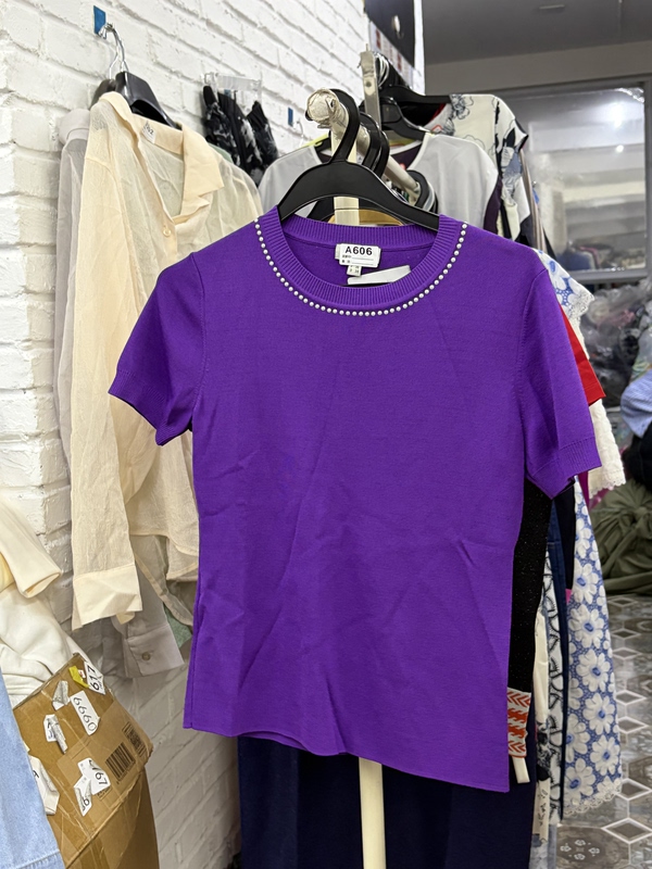 T-Shirt Casual Top Purple T-Shirt Casual Top Purple