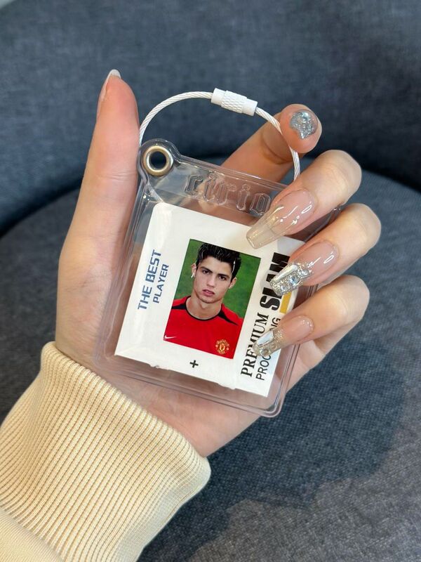 Cristiano Ronaldo Square American Basketball Card Pendant James Paris Star Player Participation Badge Avatar
