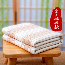 Feiyantan extra thick cotton old coarse cloth mat three-piece set summer mat sheets thickened and encrypted Cotton