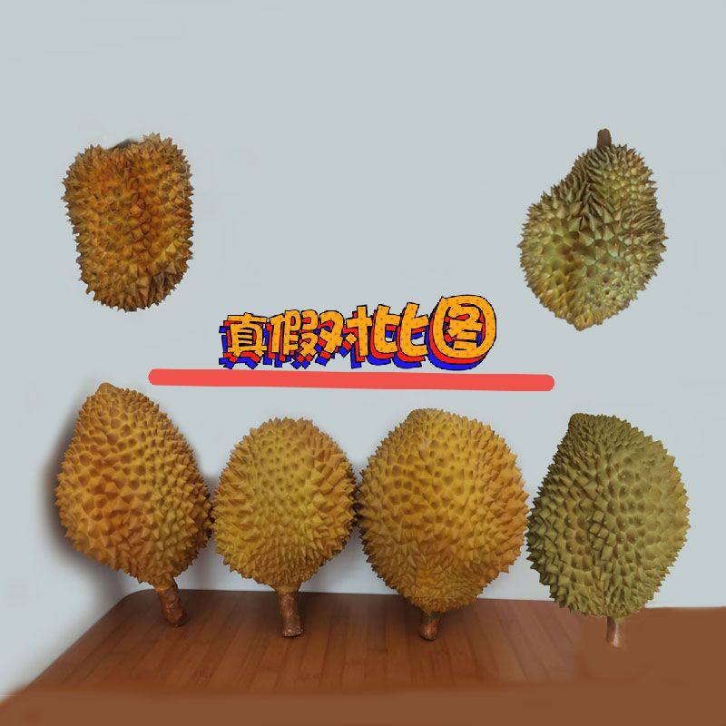 Fake Durian Model Emulation Golden Pillow Cat Mountain King Meat Props Furnishing Live Water Fruit Shop Decoration Photo Background Wall-Taobao
