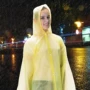 Poncho trong suốt quần mưa đặt bộ đồ đi bộ dùng một lần chống thấm nước mưa unisex phân chia người lớn bộ áo mưa