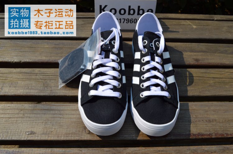 Adidas / Cỏ ba lá CourtVantage giày vải trắng đen S79302 / S78765 / 78764 - Dép / giày thường sneaker nam