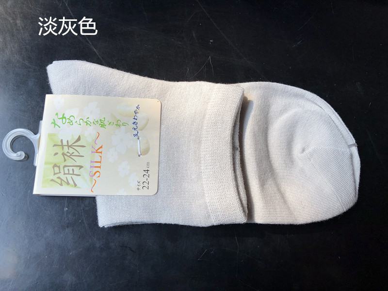 Nhiều màu nóng bán xuất khẩu ladies silk socks lụa vớ nữ thở chân tự nhiên bốn mùa vớ