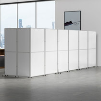 Office screen partition wall simple modern factory workshop simple activity folding push-pull mobile isolation baffle