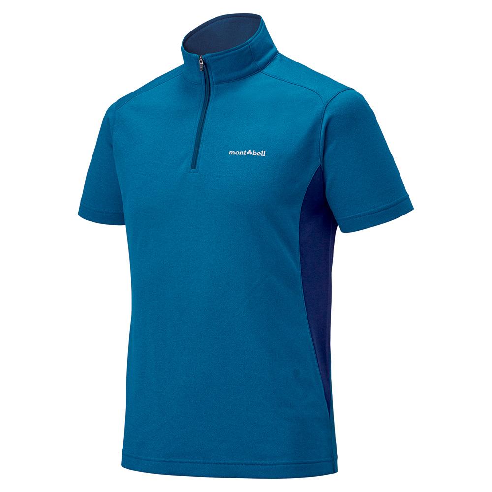 Japan direct mail MONTBELL T-shirt quick dry hiking ZeoShortSleeveZip male 1114288