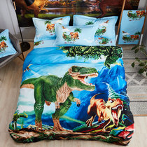 Childrens cartoon quilt cover dinosaur single piece cotton boy 1 5 meters cotton quilt cover single dormitory student 200x230