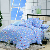 Thickened cotton flannel four-piece set bedding 1 5m1 8m double single warm brushed cartoon 4-piece set