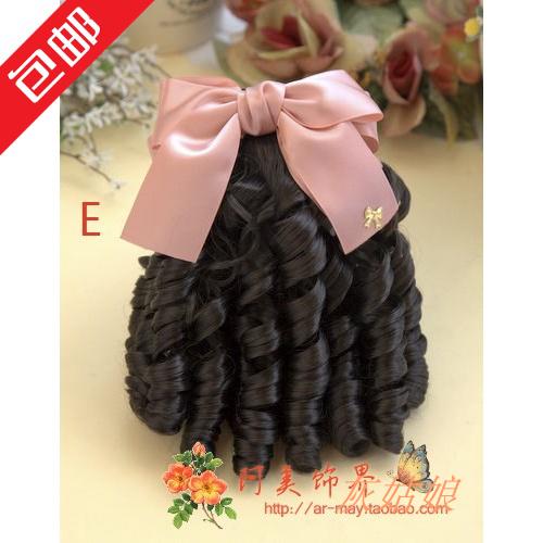 Korean Children Wig Hair Clip Children's Head Accessories Hair Accessories Long Version Curly Hair Girl Princess Autumn Winter Accessories